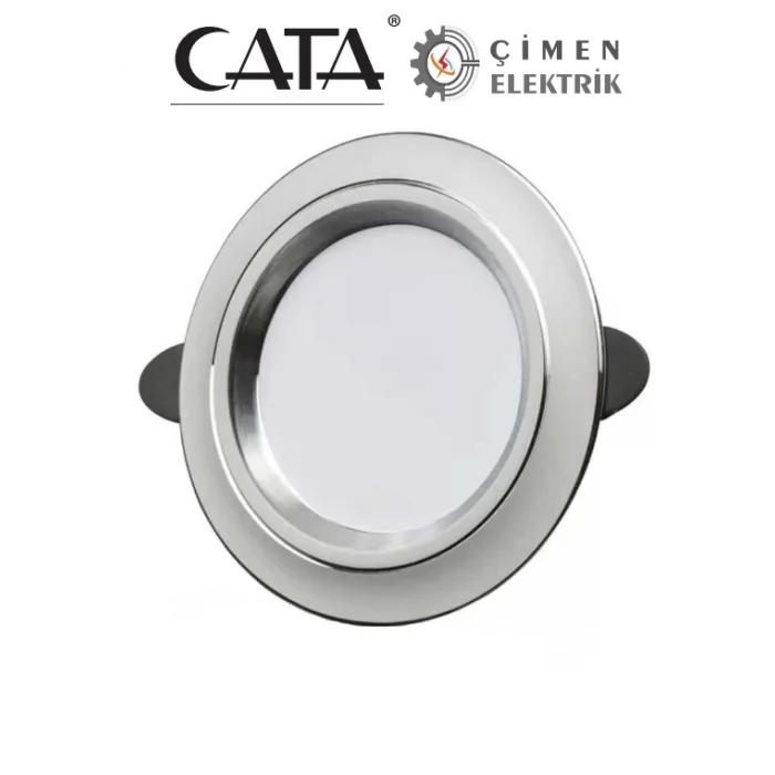  CATA CT 5257 Beyaz Kasa Zebra Led Spot 6W 3 Renkli
