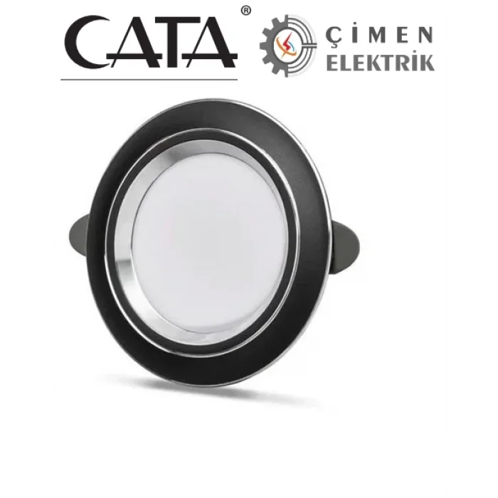 BUĞZ CATA CT 5258 Siyah Kasa Zepra Led Spot 6W 3 Renkli
