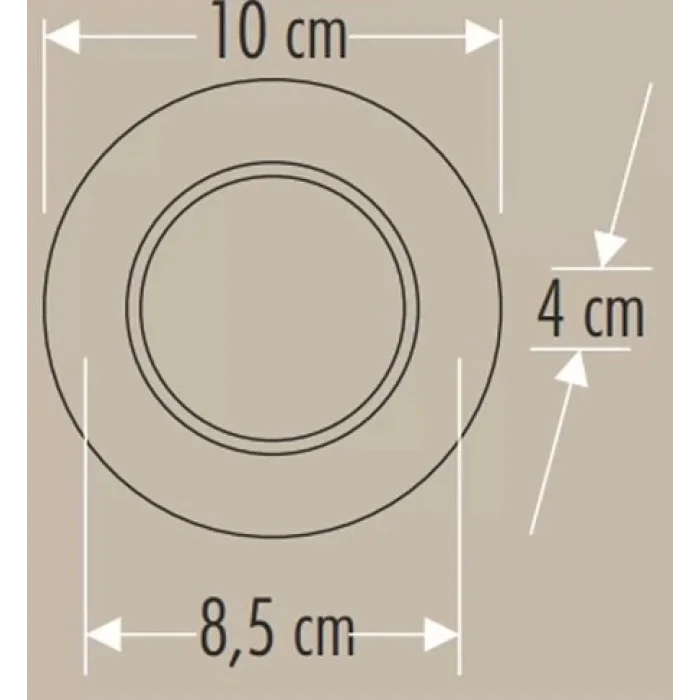 BUĞZ CATA CT 5258 Siyah Kasa Zepra Led Spot 6W 3 Renkli