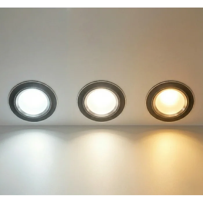 BUĞZ CATA CT 5258 Siyah Kasa Zepra Led Spot 6W 3 Renkli
