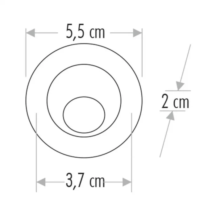  CATA CT 5268 1.5W Satin Kasa  Led Spot 3200K Gün Işığı