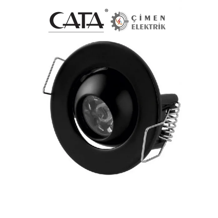  CATA CT 5268 1.5W Siyah Kasa Led Spot 3200K Gün Işığı