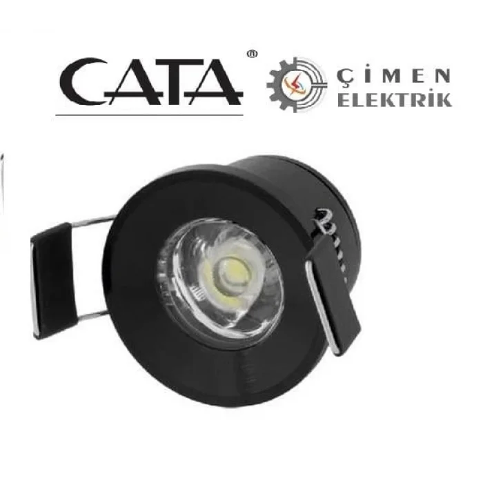 BUĞZ CATA CT 5270 1,5W Yıldız Spot Power Ledli Siyah Kasa 6400K Beyaz Işık
