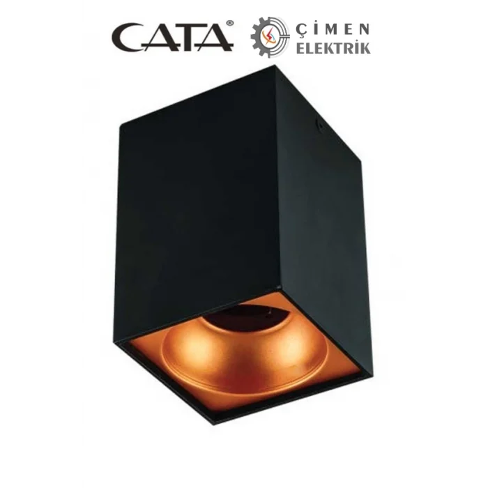 BUĞZ CATA CT 5420 Siyah Bakır Dekoratif Spot Kasa G-10 Duy