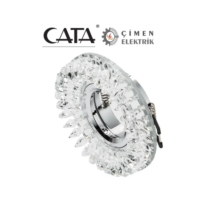  CATA CT 6569 Menekşe Kristal Cam Spot Kasası