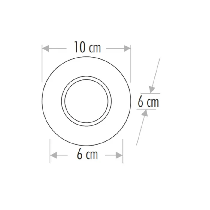  CATA CT 6569 Menekşe Kristal Cam Spot Kasası