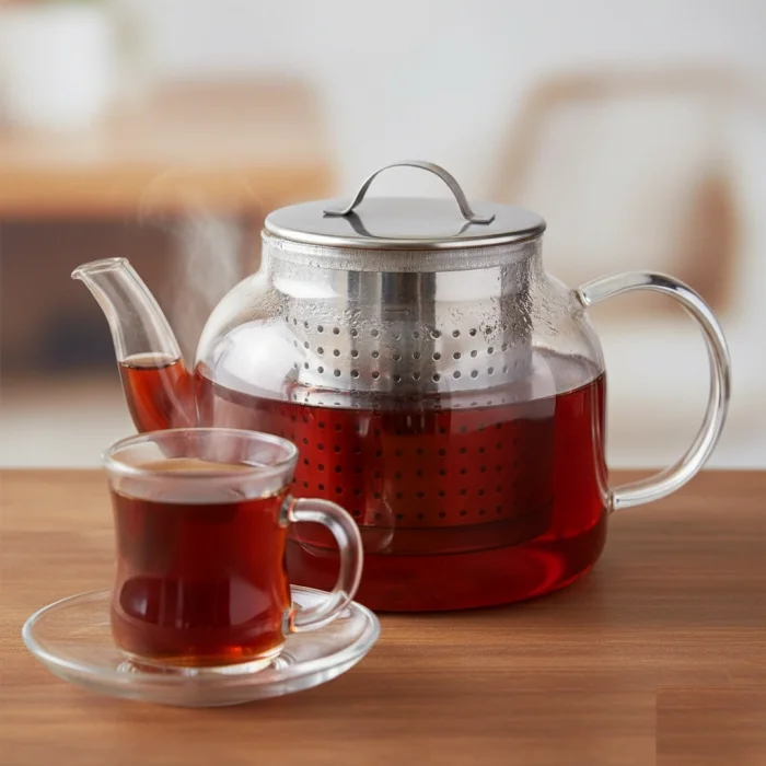 BUĞZ Çay Süzgeci Büyük Boy Paslanmaz Çelik Demlik İçi Çay Süzgeci Geniş Hacimli ve Dayanıklı