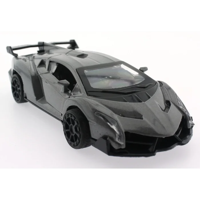  Çek Bırak Gri  Metal Spor Araba Sl6607B