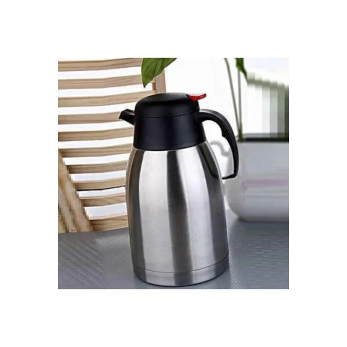 BUĞZ Çelik 2 litre termos, gri renk, 12 saat yalıtım, kutulu - Spor & Outdoor - Ekipman & Aksesuar
