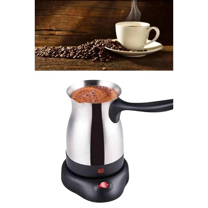 BUĞZ Çelik Kahve Makinesi Cezve 800 Watt Paslanmaz Çelik Türk Kahvesi Makinesi - BUĞZ