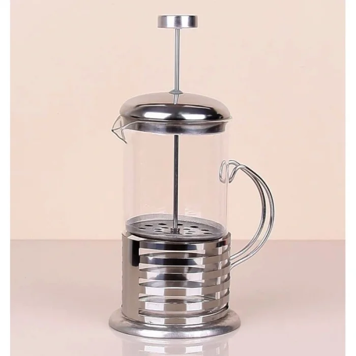 BUĞZ Çelik Kulplu Cam French Press - 350 ml