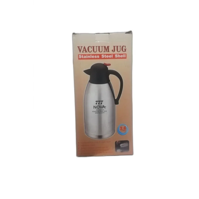 BUĞZ Çelik termos 3 litre gümüş renk 24 saat yalıtım süresi ile içecek saklama - Spor & Outdoor