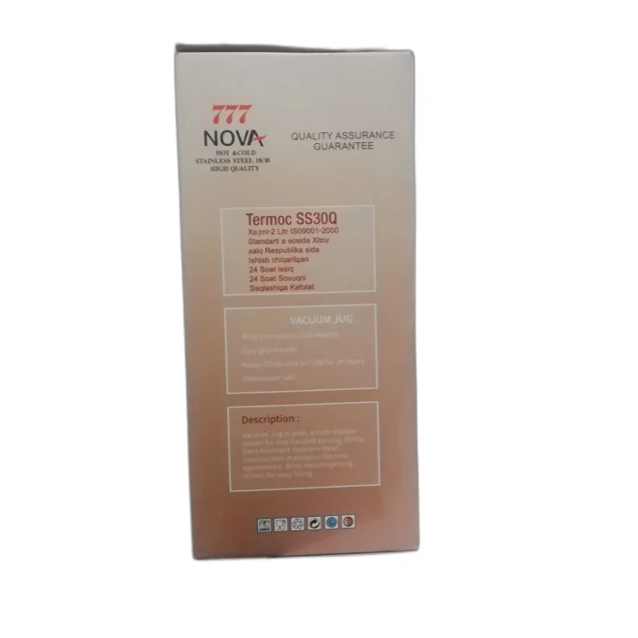 BUĞZ Çelik termos 3 litre gümüş renk 24 saat yalıtım süresi ile içecek saklama - Spor & Outdoor