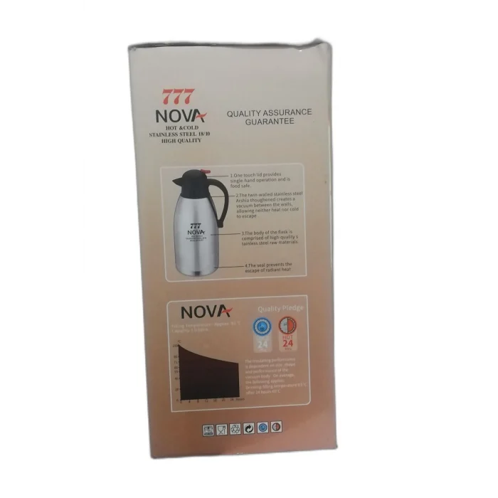 BUĞZ Çelik termos 3 litre gümüş renk 24 saat yalıtım süresi ile içecek saklama - Spor & Outdoor