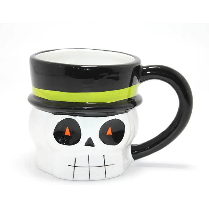 BUĞZ Centilmen İskelet 3D Kabartmalı Kupa Bardak