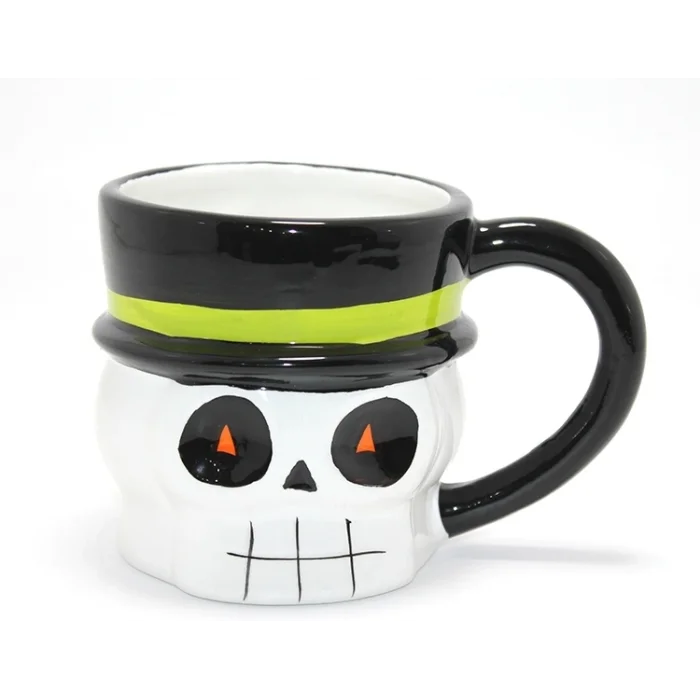 BUĞZ Centilmen İskelet Figürlü 3d Kabartmalı Kupa Bardak Alk4898