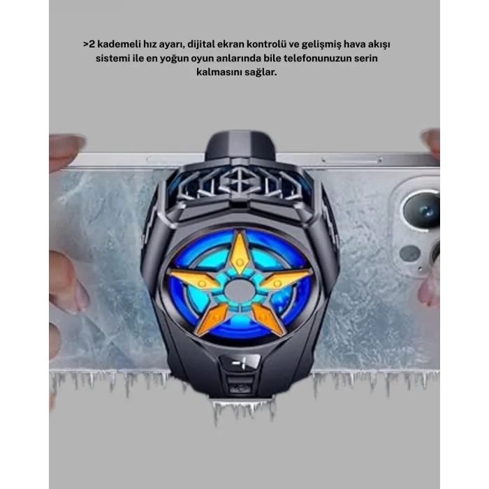 BUĞZ Cep Telefonu Radyatörü Yarı İletken Hızlı Soğutma ve Dijital Ekran Kontrollü - BUĞZ