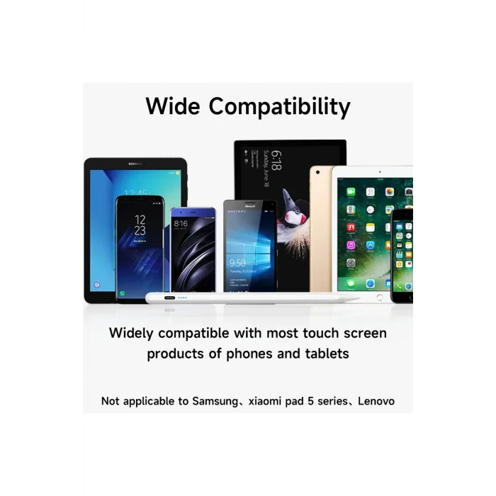 BUĞZ Çeşitli Tablet ve Telefonlar İçin Uyumlu Temassız Dokunmatik Kalem, Hassas Kontrol Sağlar