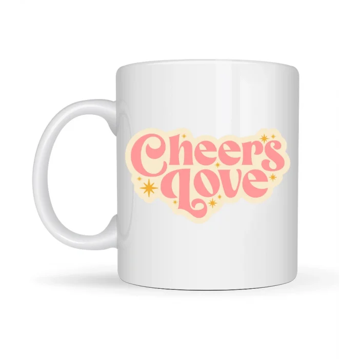 BUĞZ Cheers Love Kupa – Model 31 - Sevimli Tasarım, Sıcacık Kahve Keyfi - Özel Tasarım Porselen Kupa