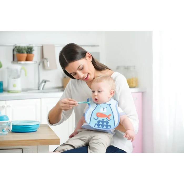 BUĞZ Chicco 4 Parça Beslenme Seti +6 Ay - Erkek