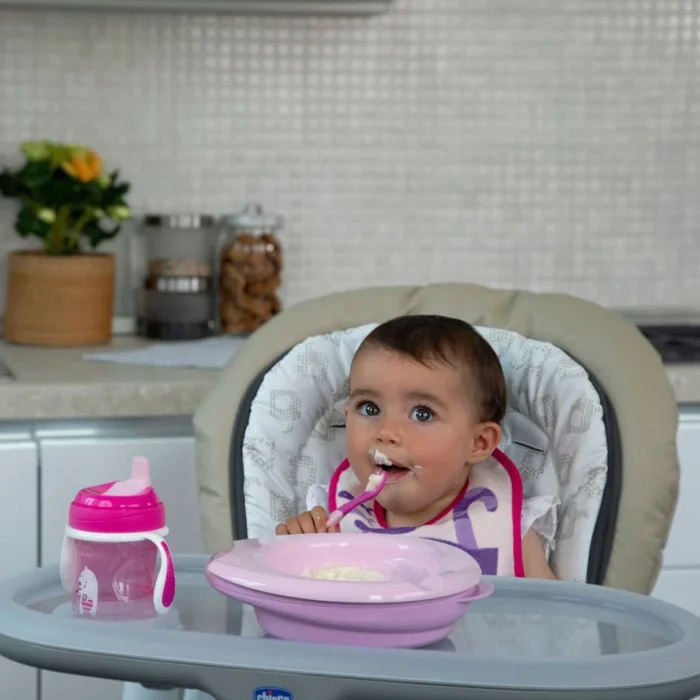 BUĞZ Chicco 4 Parça Beslenme Seti +6 Ay - Kız