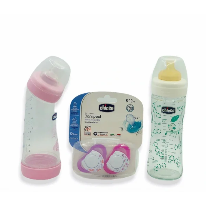 BUĞZ Chicco Bebeğinizin İlk Seti 3lü Fırsat Paketi - Pembe