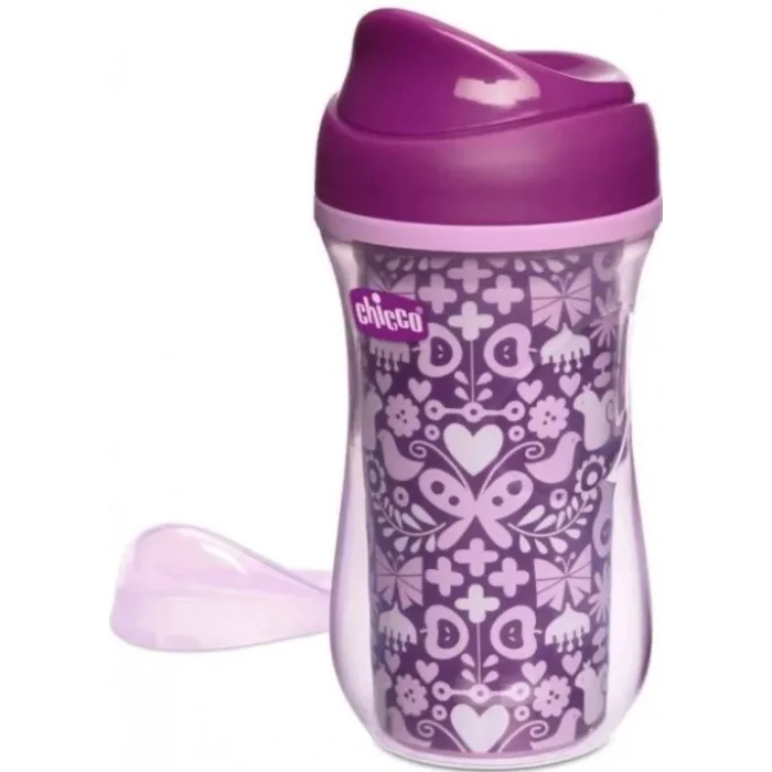 BUĞZ Chicco Isı Yalıtımlı Active Bardak 14 Ay+ 266 ml - Purple