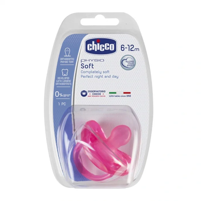 BUĞZ Chicco Physio Soft Silikon Emzik 12 Ay Pembe