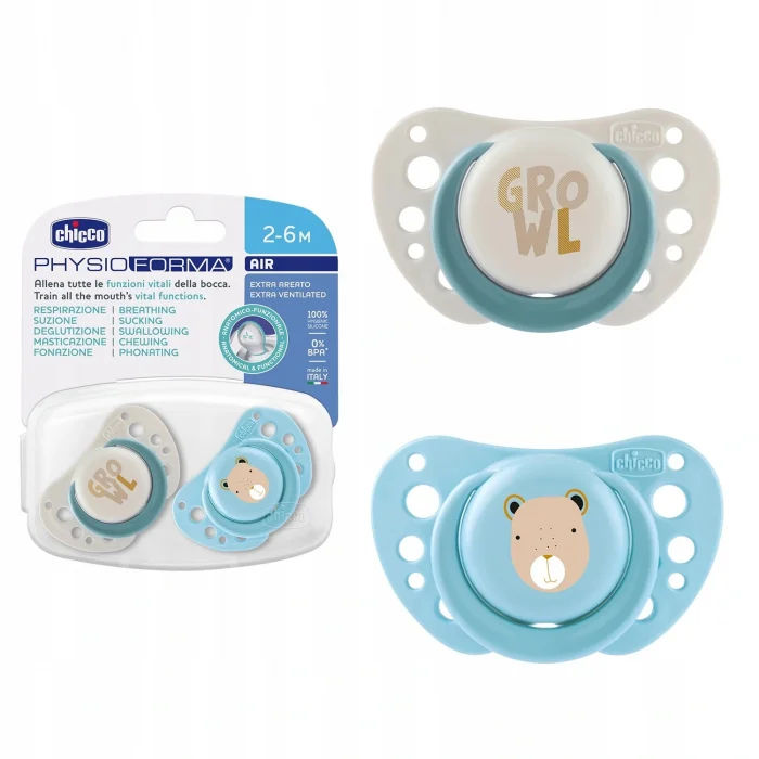 BUĞZ Chicco PhysioForma Air 2li Silikon Emzik 2-6 Ay Erkek
