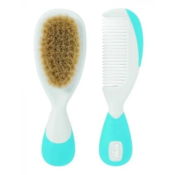 BUĞZ Chicco Tarak-Fırça Seti -Mavi 8003670862420