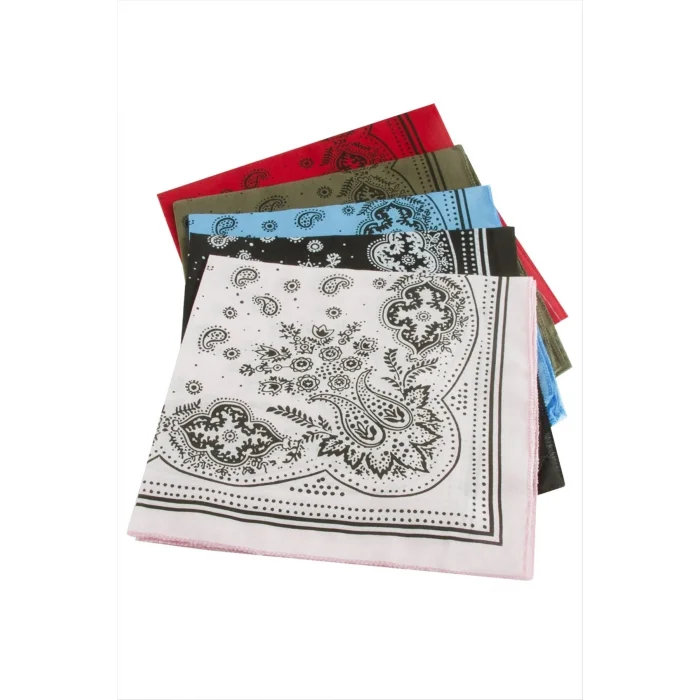 BUĞZ Çiçek Desenli Keten Bandana 50*50