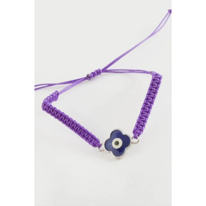  Çiçek Nazar Makrome Örgülü Bileklik