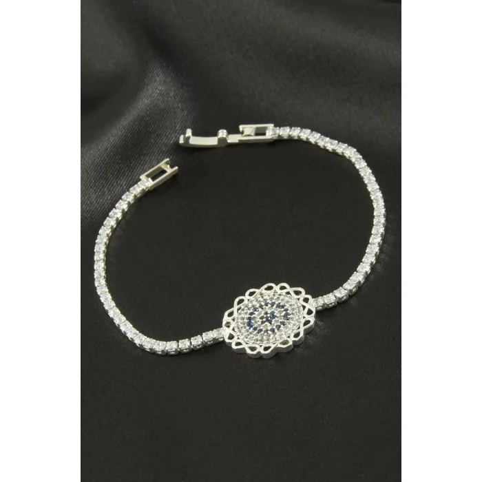 BUĞZ Çiçek Zirkon Taşlı Çocuk Bileklik 16 cm