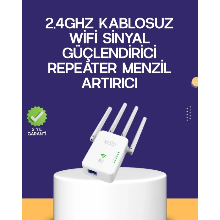  Çift Bantlı Otomatik Kurulum WiFi Repeater Menzil Genişletici