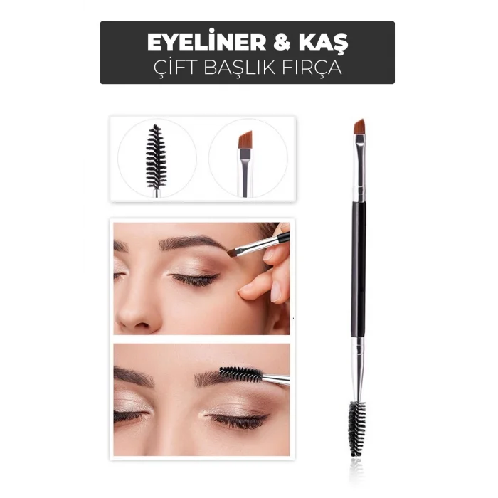  Çift Başlıklı Eyeliner Ve Kaş Fırçası – Kolay Uygulama Ve Mükemmel Sonuçlar