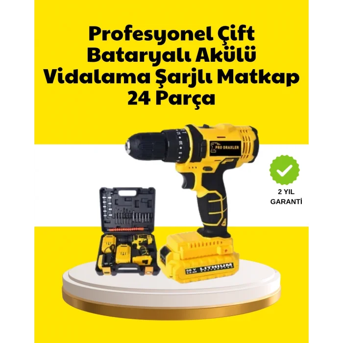 BUĞZ Çift Bataryalı 12V Akülü Matkap | 10 mm Metal, 20 mm Ahşap Delme Kapasitesi