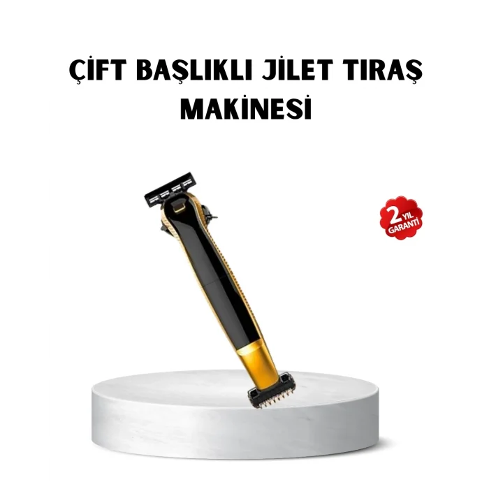 BUĞZ Çift Bıçaklı Tıraş Makinesi – Sinek Kaydı Sonuç, Yıkanabilir Başlık, Kompakt Seyahat Modeli