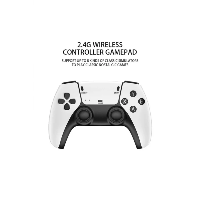 BUĞZ Çift kişilik beyaz retro oyun konsolu oyunlu nostalji joystick PS1 Atari Sega uyumlu
