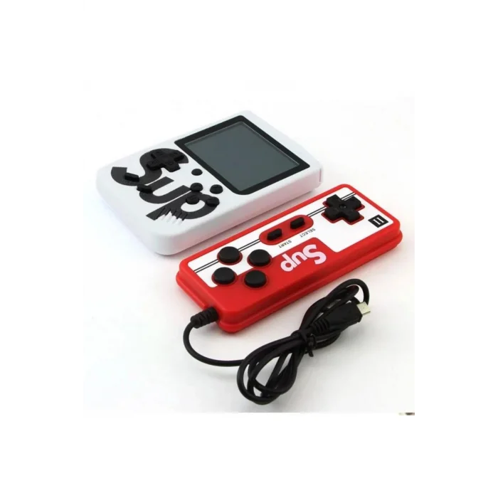 BUĞZ Çift kollu beyaz mini atari nostaljik oyunlu oyun konsolu bluetooth yok - Elektronik