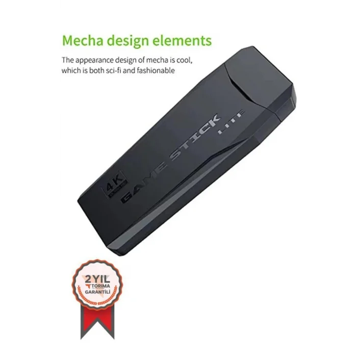 BUĞZ Çift kollu kablosuz video oyun konsolu siyah renk bluetooth desteği yok - Elektronik