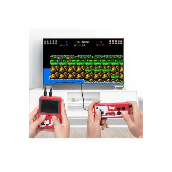 BUĞZ Çift kollu mini atari oyun konsolu kırmızı renk bluetooth özelliği yok - Elektronik