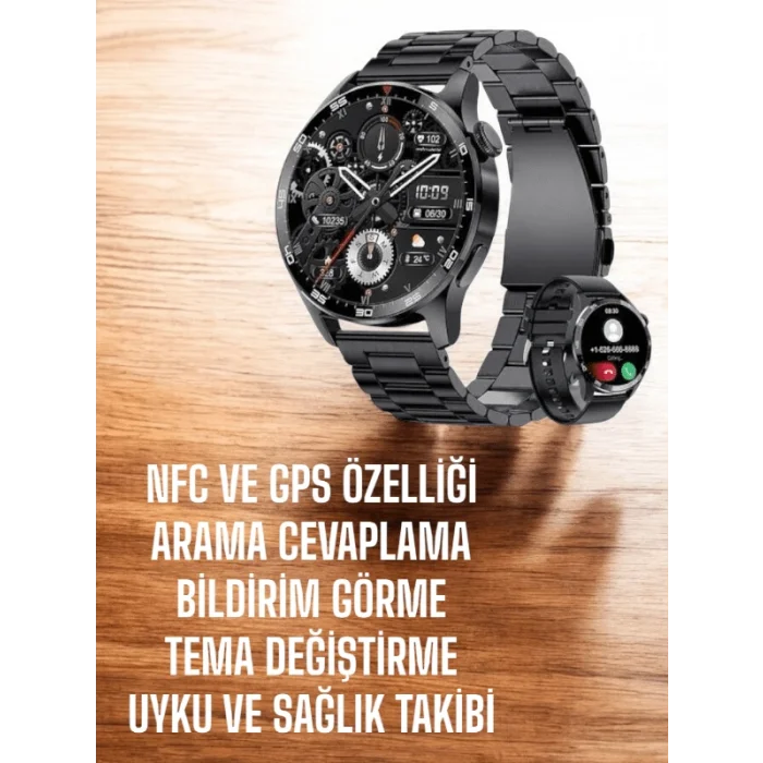 BUĞZ Çift Kordonlu Yüksek Çözünürlüklü Akıllı Saat Uyku İzleyici & Spor Modları - BUĞZ