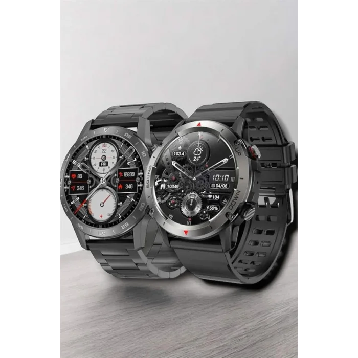 BUĞZ Çift Kordonlu Yüksek Çözünürlüklü Akıllı Saat Uyku İzleyici & Spor Modları - BUĞZ