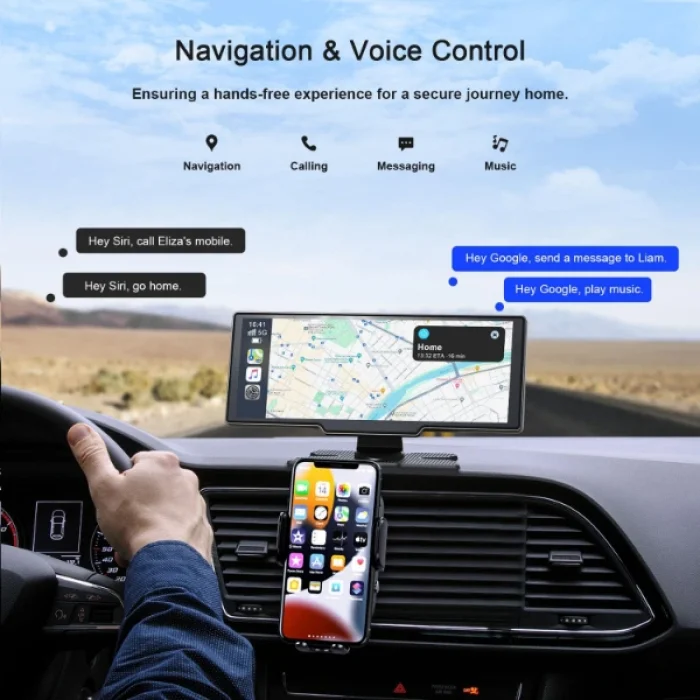 BUĞZ Çift Lens Kameralı Apple Ve Android CarPlay