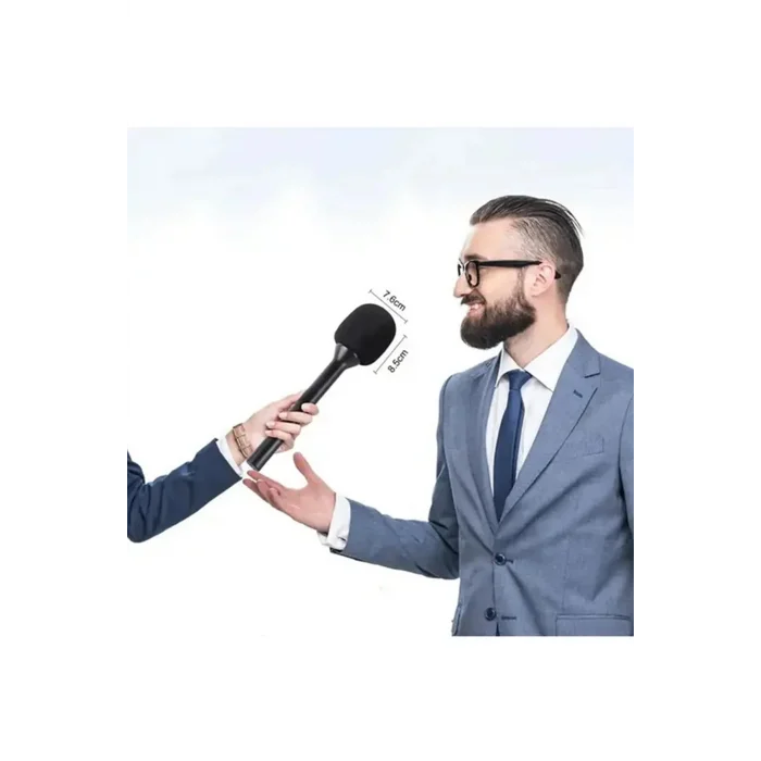 BUĞZ Çift Mikrofonlu Profosyonel Kablosuz Yüksek Kaliteli Ses Kaydı Röportaj Mikrofonu - Lisinya