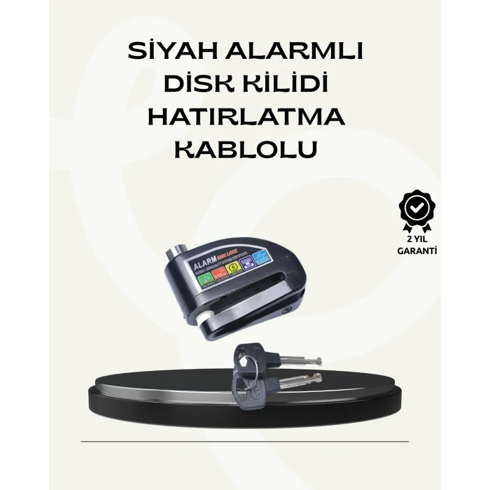 BUĞZ Çift Modlu 110dB Alarmlı Disk Kilidi Suya Dayanıklı