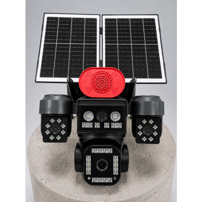 BUĞZ Çift Solar Panel Teknolojisi ile Güneş Enerjisinden Güç Alan Kesintisiz Dış Mekan Güvenlik Kamerası - BUĞZ