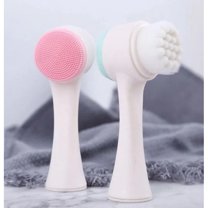 BUĞZ Çift Taraflı 3D Yumuşak Yüz Bakım Fırçası