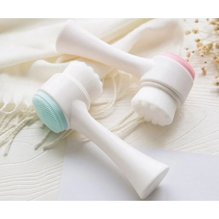 BUĞZ Çift Taraflı 3D Yumuşak Yüz Bakım Fırçası