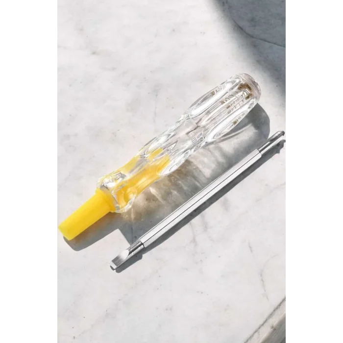 BUĞZ Çift Taraflı Elektrik Kontrol Kalemi Şeffaf Tornavida